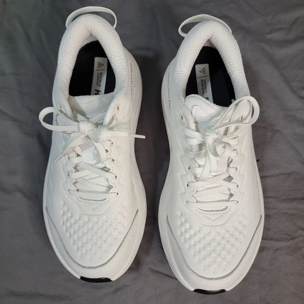 Hoka Bondi SR Running Shoes Womens 9 US White Work Sneaker Slip Resistant - Picture 3 of 14